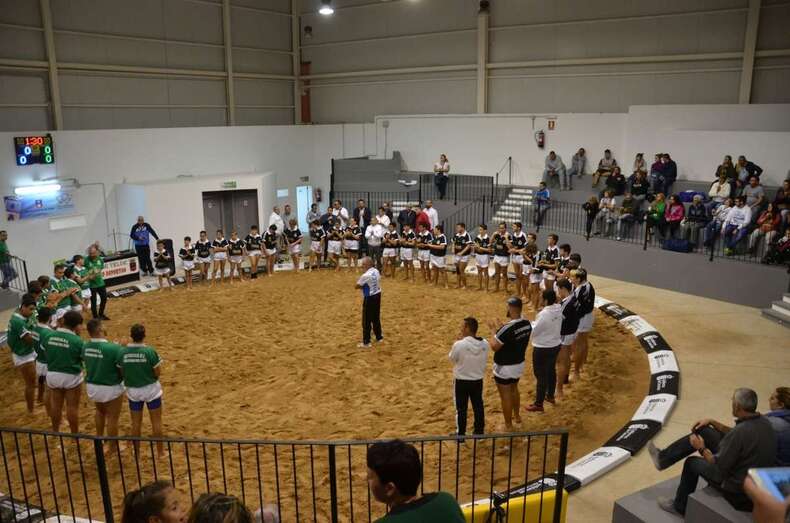 El terrero de Lomo Cementerio ya vuelve a acoger luchadas (Foto TA)